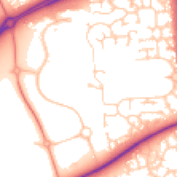 Daytime road noise heatmap for MK7 6HW