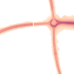 Night-time road noise heatmap for MK7 6JD