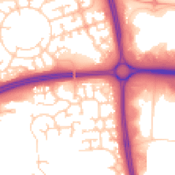 Daytime road noise heatmap for MK7 6JG