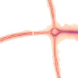 Night-time road noise heatmap for MK7 6JG