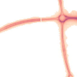 Night-time road noise heatmap for MK7 6JL