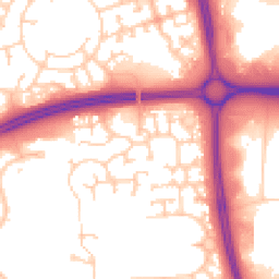 Daytime road noise heatmap for MK7 6JP