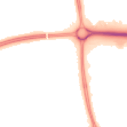 Night-time road noise heatmap for MK7 6JR