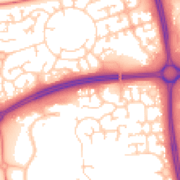 Daytime road noise heatmap for MK7 6JT