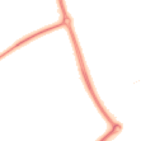 Night-time road noise heatmap for MK7 7AN