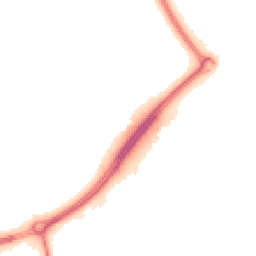 Night-time road noise heatmap for MK7 7AU