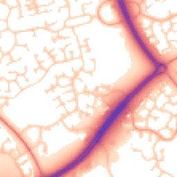 Daytime road noise heatmap for MK7 7BG