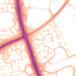 Daytime road noise heatmap for MK7 7DG