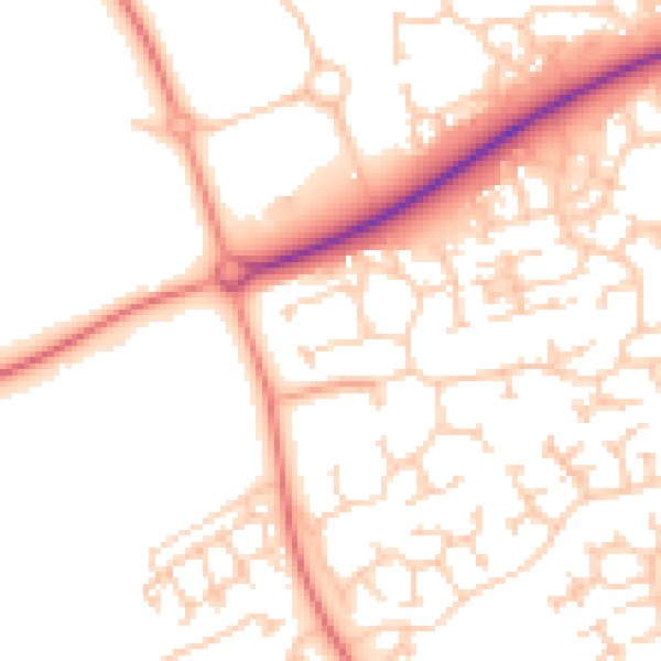 Daytime road noise heatmap for MK7 7DL
