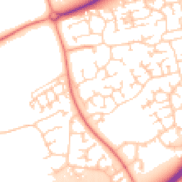 Daytime road noise heatmap for MK7 7EH