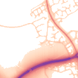Daytime road noise heatmap for MK7 7HA