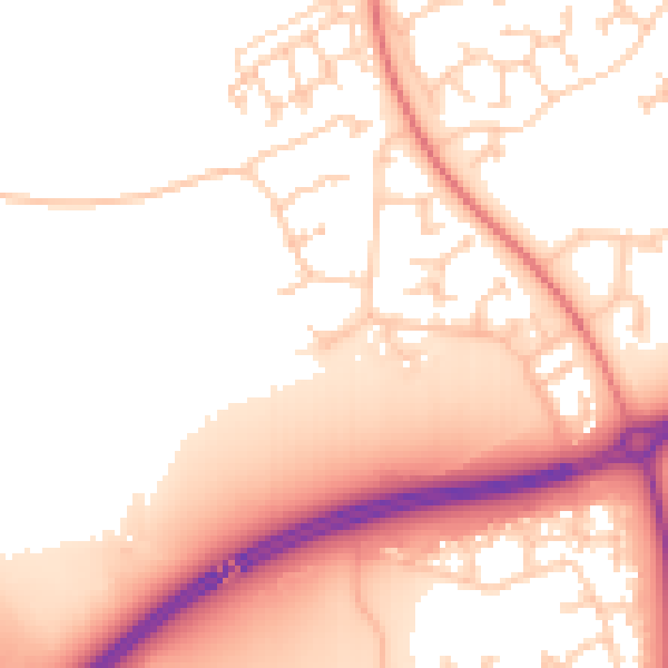 Daytime road noise heatmap for MK7 7HF