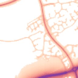 Daytime road noise heatmap for MK7 7HH