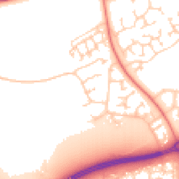 Daytime road noise heatmap for MK7 7HN