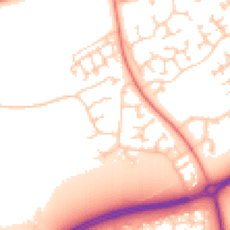 Daytime road noise heatmap for MK7 7HQ