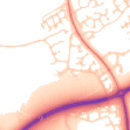 Daytime road noise heatmap for MK7 7HW