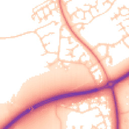 Daytime road noise heatmap for MK7 7JH