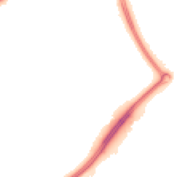 Night-time road noise heatmap for MK7 7LS