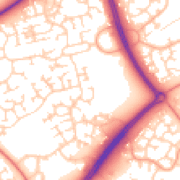 Daytime road noise heatmap for MK7 7NQ