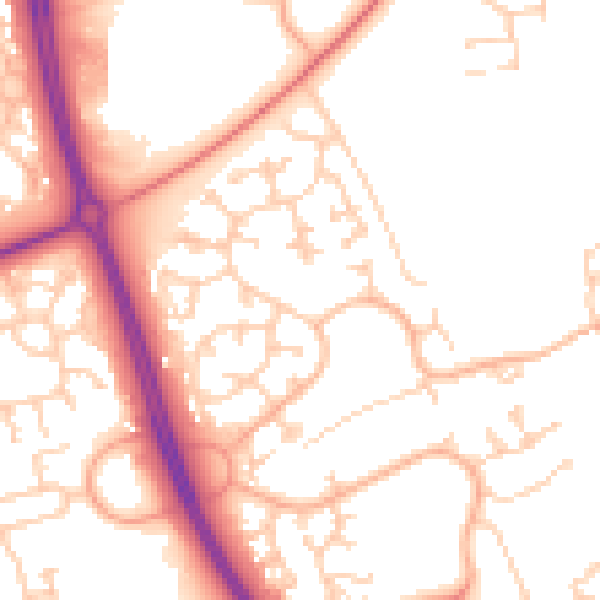 Daytime road noise heatmap for MK7 7RB