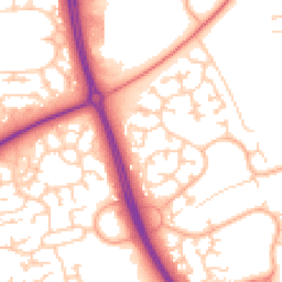 Daytime road noise heatmap for MK7 7RJ