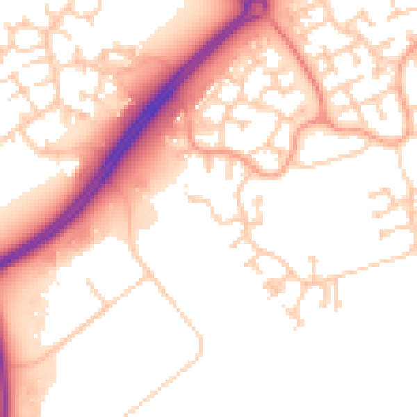 Daytime road noise heatmap for MK7 8DH