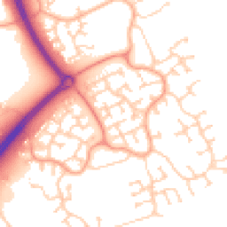 Daytime road noise heatmap for MK7 8EN