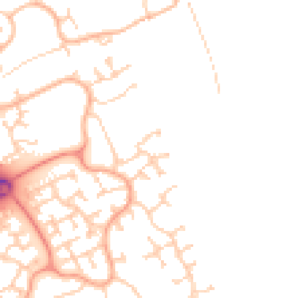 Daytime road noise heatmap for MK7 8EY