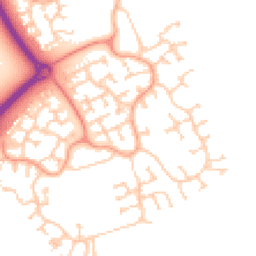 Daytime road noise heatmap for MK7 8PP