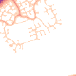 Daytime road noise heatmap for MK7 8QR