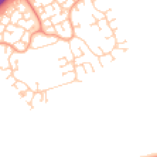 Daytime road noise heatmap for MK7 8QR