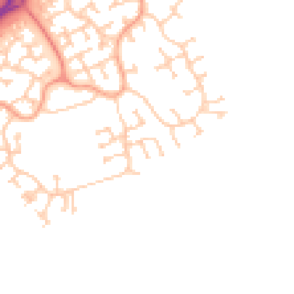 Daytime road noise heatmap for MK7 8QS