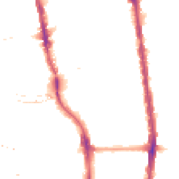 Night-time road noise heatmap for N1 0AD