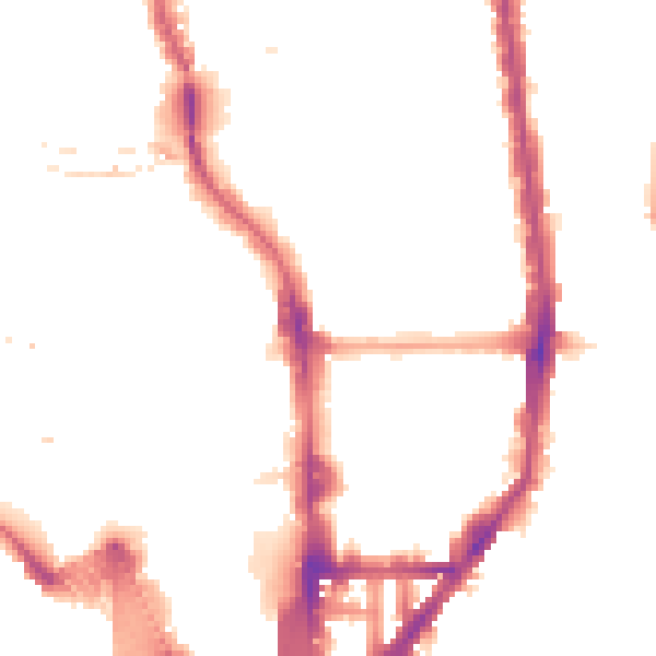 Night-time road noise heatmap for N1 0AH