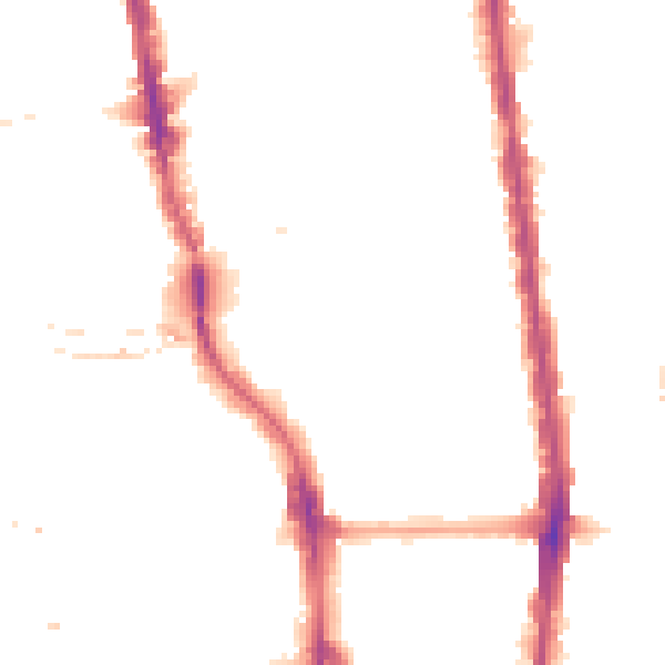 Night-time road noise heatmap for N1 0AP