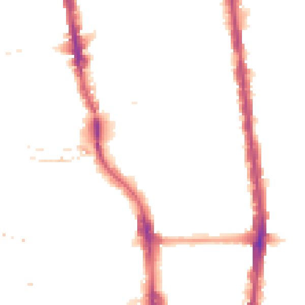 Night-time road noise heatmap for N1 0AQ