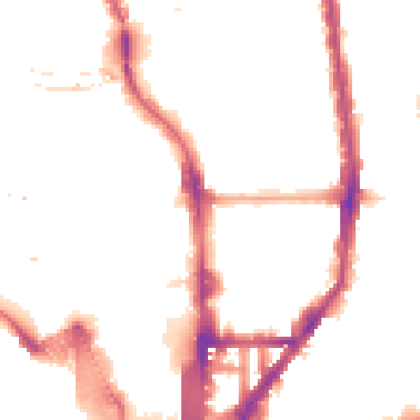 Night-time road noise heatmap for N1 0AX