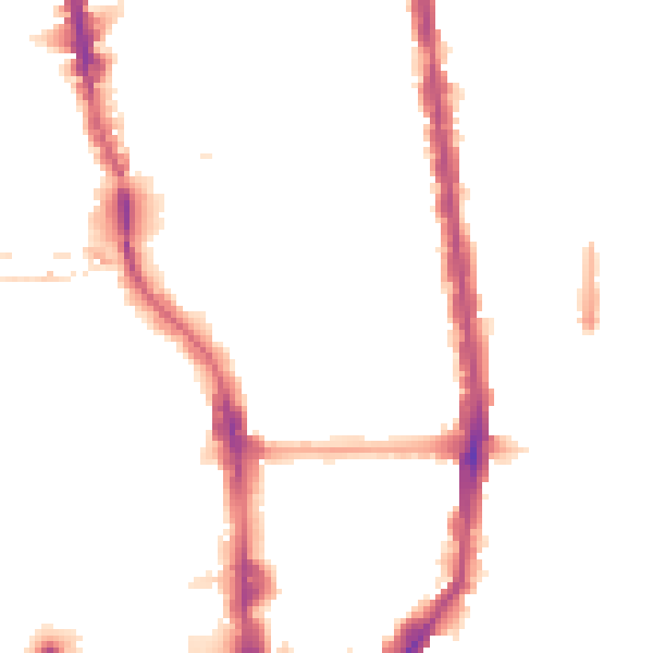 Night-time road noise heatmap for N1 0BB