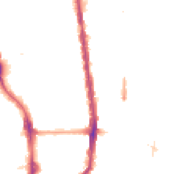 Night-time road noise heatmap for N1 0BJ