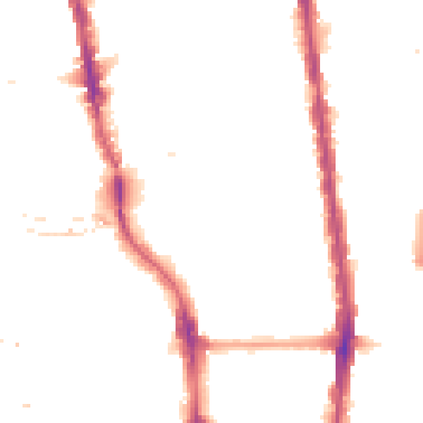 Night-time road noise heatmap for N1 0DD