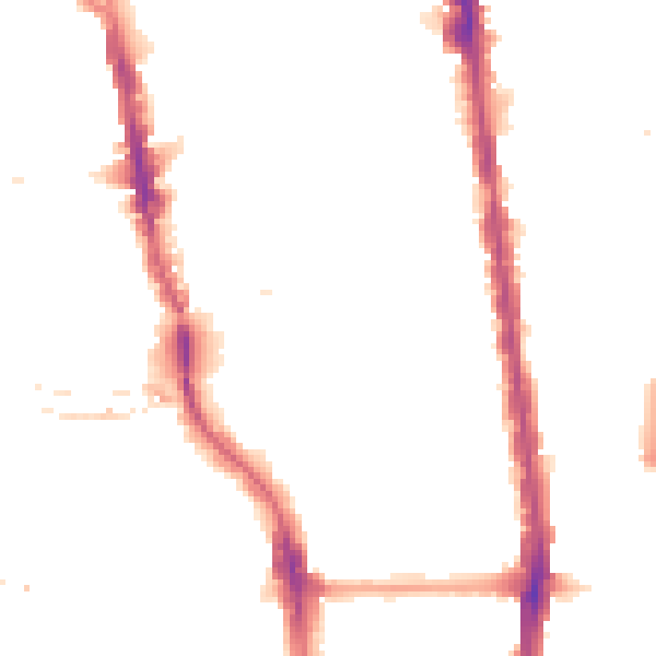 Night-time road noise heatmap for N1 0DF