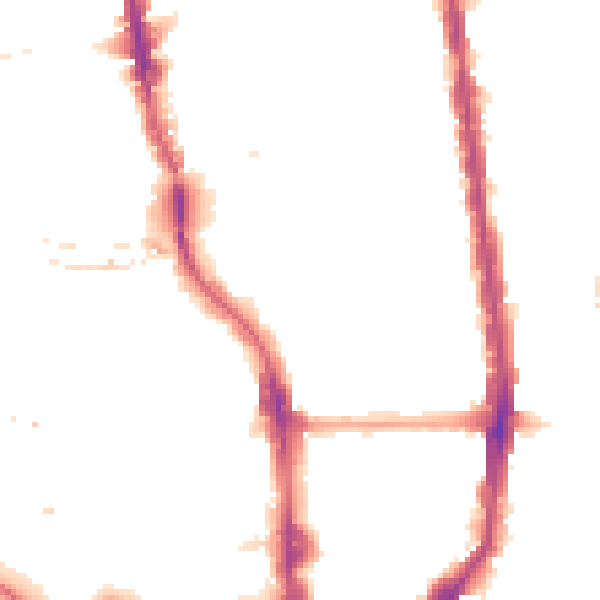 Night-time road noise heatmap for N1 0DH