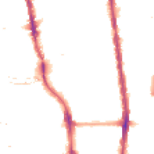 Night-time road noise heatmap for N1 0DN