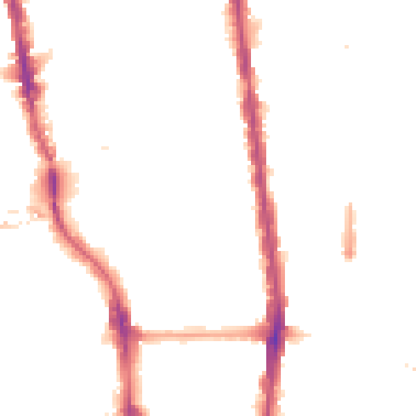 Night-time road noise heatmap for N1 0DR