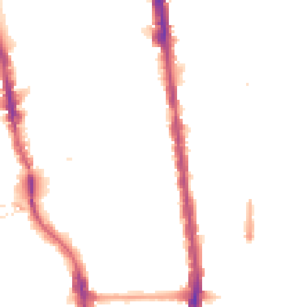 Night-time road noise heatmap for N1 0DS