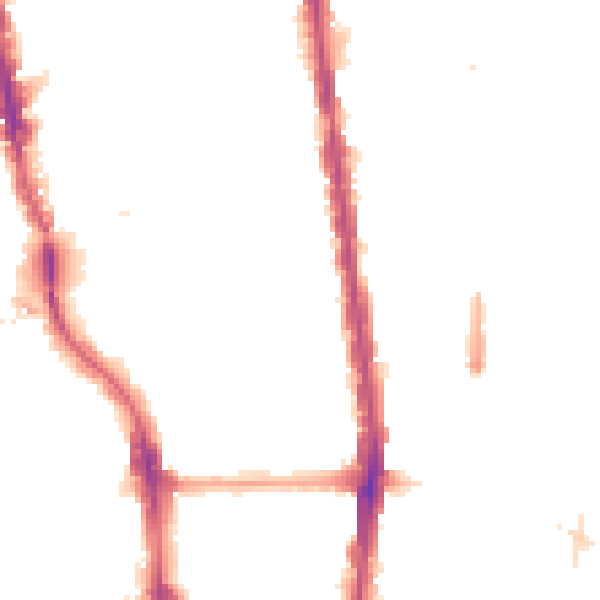 Night-time road noise heatmap for N1 0DY