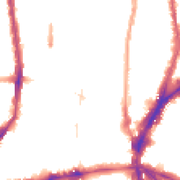 Night-time road noise heatmap for N1 0HJ