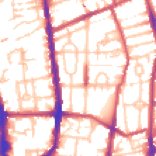 Daytime road noise heatmap for N1 0LH