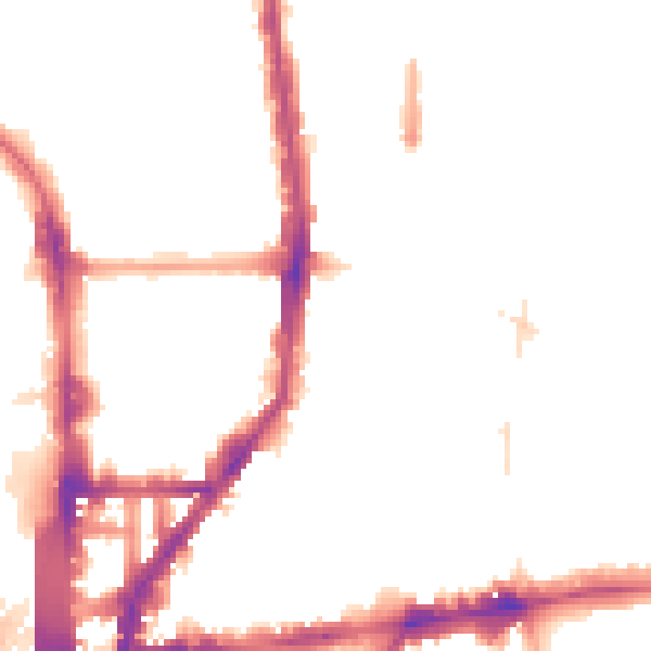 Night-time road noise heatmap for N1 0UB