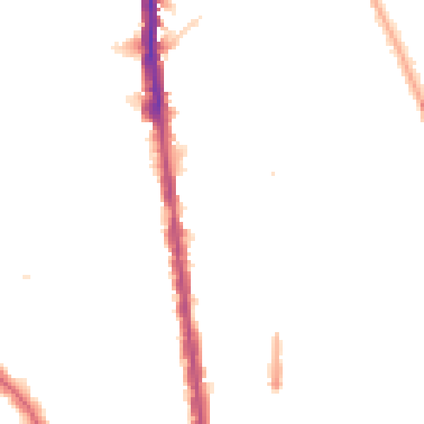 Night-time road noise heatmap for N1 1DH